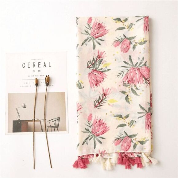 2/$30 Gorgeous Ladies Floral Scarf - Picture 4 of 6